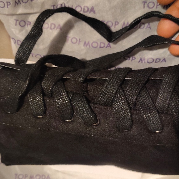 NEW* NEW* Black Suede, 2' Block Heel, Ankle Zip Boot, Side Zipper Varies Sizes! - Picture 8 of 8